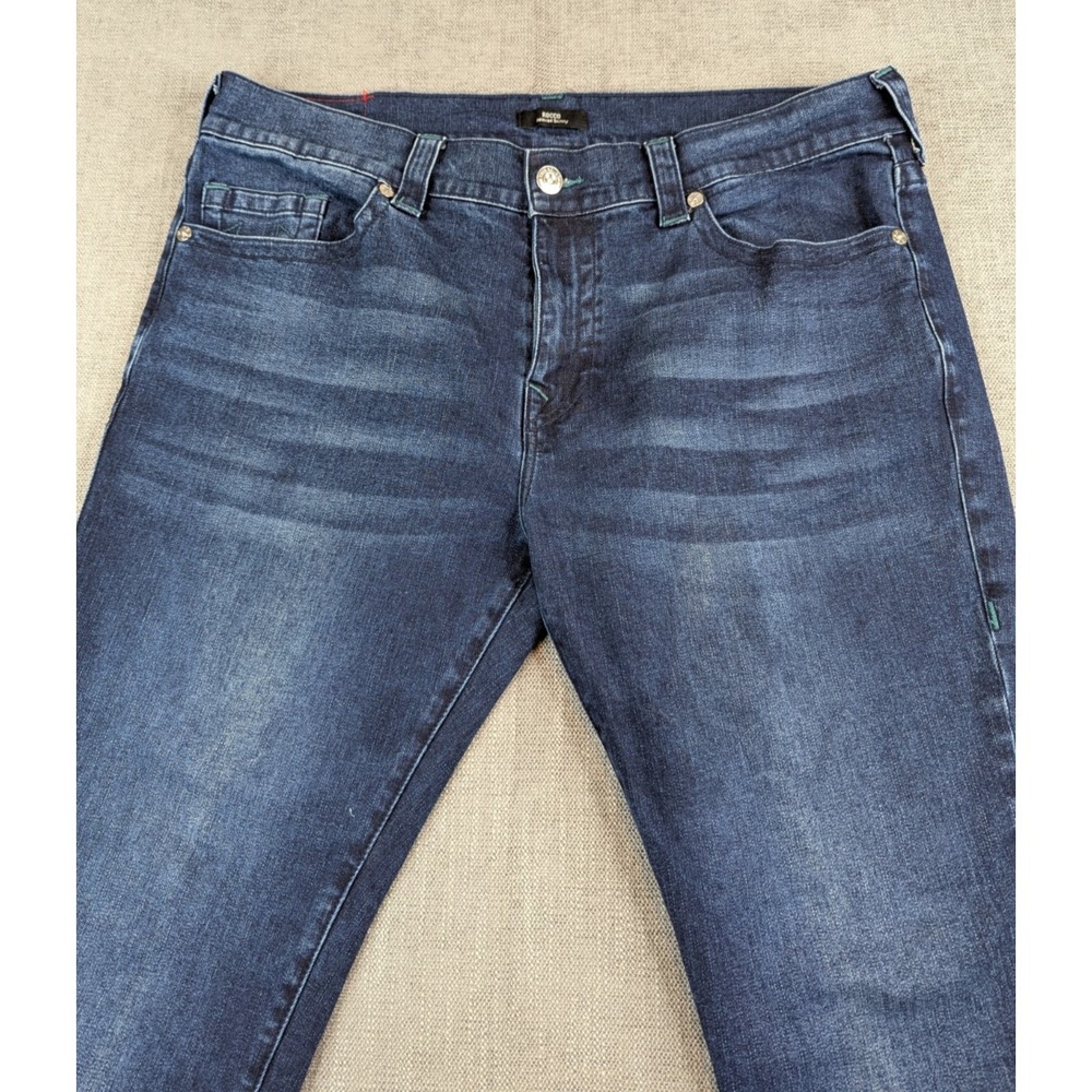 True Religion Jeans Mens 38x32 Blue Rocco Relaxed Skinny Fit Stretch Pocket